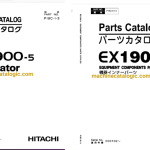 Hitachi EX1900-5 Excavator Full Parts Catalog