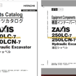 Hitachi ZX250LC-7,ZX250LCN-7 Hydraulic Excavator Full Parts Catalog