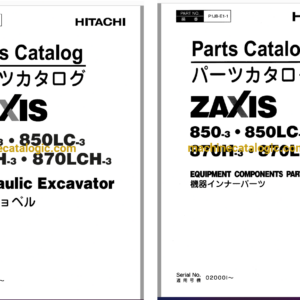 Hitachi ZX850-3,ZX850LC-3,ZX870H-3,ZX870LCH-3 Hydraulic Excavator Full Parts and Engine Parts Catalog