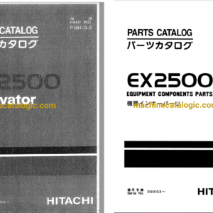 Hitachi EX2500 Excavator Full Parts Catalog