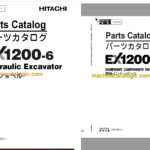 Hitachi EX1200-6 Hydraulic Excavator Full Parts Catalog