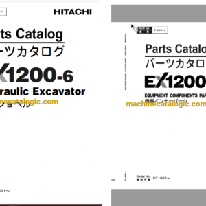 Hitachi EX1200-6 Hydraulic Excavator Full Parts Catalog