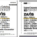 Hitachi ZX200-6 Series Hydraulic Excavator Full Parts and Engine Parts Catalog