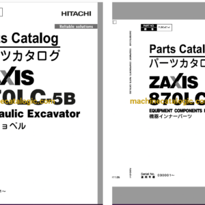 Hitachi ZX870LC-5B Hydraulic Excavator Full Parts Catalog