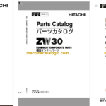 Hitachi ZW30 Wheel Loader Full Parts and Engine Parts Catalog