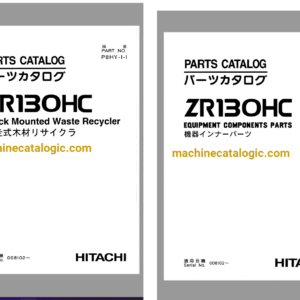 Hitachi ZR130HC Track Mounted Waste Recycler Full Parts Catalog