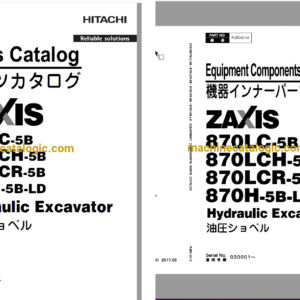 Hitachi ZX870LC-5B,ZX870LCH-5B,ZX870LCR-5B,ZX870H-5B-LD Hydraulic Excavator Full Parts Catalog