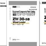 Hitachi ZW30-5B Wheel Loader Full Parts and Engine Parts Catalog