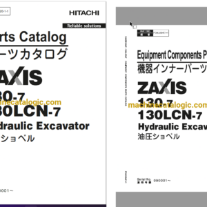 Hitachi ZX130-7, ZX130LCN-7 Hydraulic Excavator Full Parts Catalog