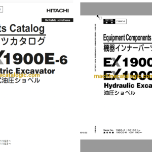 Hitachi EX1900E-6 Electric Excavator Full Parts Catalog