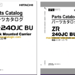 Hitachi ZR240JC BU Track Mounted Carrier Full Parts Catalog