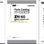 Hitachi ZW40 Wheel Loader Full Parts and Engine Parts Catalog