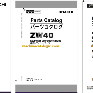 Hitachi ZW40 Wheel Loader Full Parts and Engine Parts Catalog