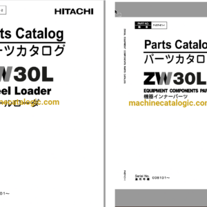 Hitachi ZW30L Wheel Loader Full Parts Catalog