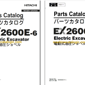 Hitachi EX2600E-6 Electric Excavator Parts Catalog