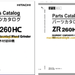 Hitachi ZR260HC Track Mounted Wood Grinder Full Parts Catalog