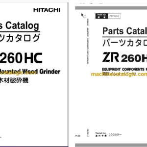 Hitachi ZR260HC Track Mounted Wood Grinder Full Parts Catalog