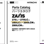 Hitachi ZX270-3,ZX270LC-3,ZX280LC-3,ZX280LCN-3,ZX280LCH-3 Hydraulic Excavator Full Parts and Engine Parts Catalog