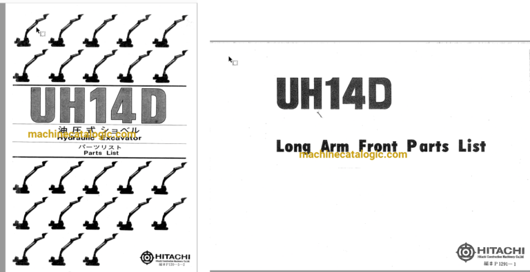 Hitachi UH14D Hydraulic Excavator Parts Catalog