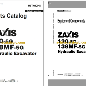 Hitachi ZX130-5G,ZX138MF-5G Hydraulic Excavator Full Parts Catalog