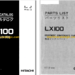 Hitachi LX100 Wheel Loader Full Parts Catalog