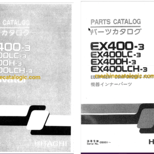 Hitachi EX400-3,EX400LC-3,EX400H-3,EX400LCH-3 Excavator Full Parts Catalog