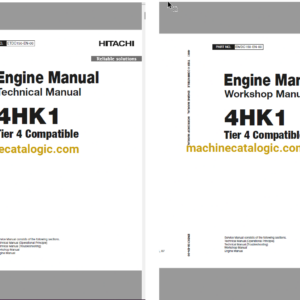 Hitachi 4HK1 Tier 4 Compatible Technical and Workshop Engine Manual