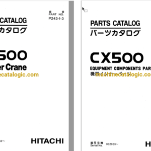 Hitachi CX500 Crawler Crane Full Parts Catalog