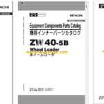 Hitachi ZW40-5B Wheel Loader Full Parts and Engine Parts Catalog
