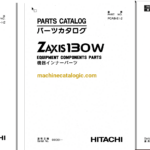 Hitachi ZX130W Wheeled Excavator Full Parts and Engine Parts Catalog