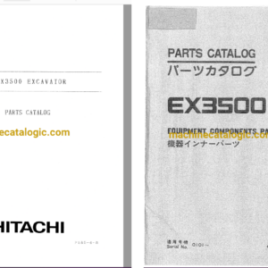 Hitachi EX3500 Hydraulic Excavator Full Parts Catalog