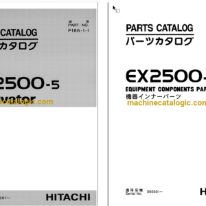 Hitachi EX2500-5 Excavator Full Parts Catalog