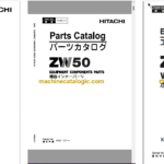 Hitachi ZW50 Wheel Loader Full Parts and Engine Parts Catalog