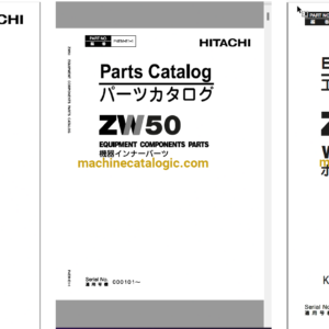 Hitachi ZW50 Wheel Loader Full Parts and Engine Parts Catalog