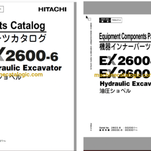 Hitachi EX2600-6, EX2600E-6 Hydraulic Excavator Full Parts Catalog