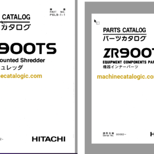 Hitachi ZR900TS Track Mounted Shredder Full Parts Catalog