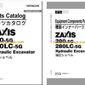 Hitachi ZX280-5G,ZX280LC-5G Hydraulic Excavator Full Parts Catalog