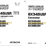 Hitachi EX345USR, 345USRLC,385USR Excavator Full Parts Catalog