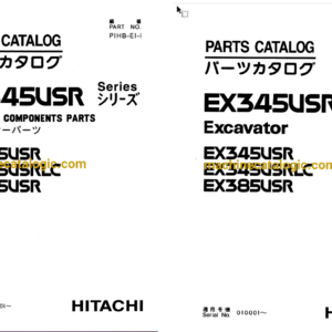 Hitachi EX345USR, 345USRLC,385USR Excavator Full Parts Catalog