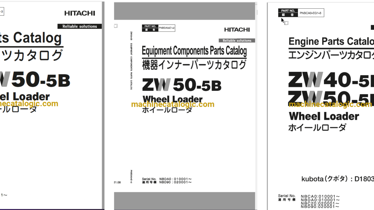 Hitachi ZW50-5B Wheel Loader Full Parts and Engine Parts Hitachi ZW50-5B Wheel Loader Full Parts and Engine Parts