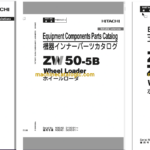 Hitachi ZW50-5B Wheel Loader Full Parts and Engine Parts Catalog