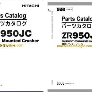 Hitachi ZR950JC Track Mounted Crusher Full Parts Catalog