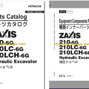 Hitachi ZX210-6G, ZX210LC-6G, ZX210LCH-6G Hydraulic Excavator Full Parts Catalog