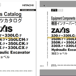 Hitachi ZX300-7, ZX330LC-7, ZX350H-7, ZX350LCH-7, ZX350K-7, ZX350LCK-7, ZX330X-7, ZX330LCX-7 Hydraulic Excavator Full Parts Catalog