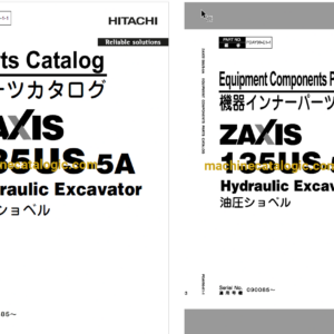 Hitachi ZX135US-5A Hydraulic Excavator Full Parts Catalog