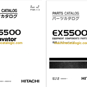 Hitachi EX5500 Excavator Full Parts Catalog