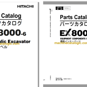 Hitachi EX8000-6 Hydraulic Excavator Full Parts Catalog