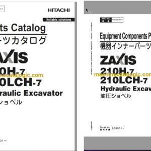 Hitachi ZX210H-7, ZX210LCH-7 (TURKEY Spec.) Hydraulic Excavator Full Parts Catalog