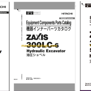 Hitachi ZX300LC-6 Hydraulic Excavator Full Parts and Engine Parts Catalog