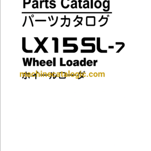 Hitachi LX15SL-7 Step In Loader Parts and Engine Parts Catalog